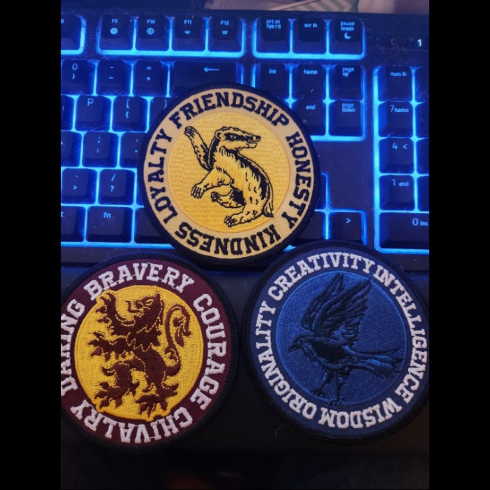 Harry potter Hogwarts house patche set of 3